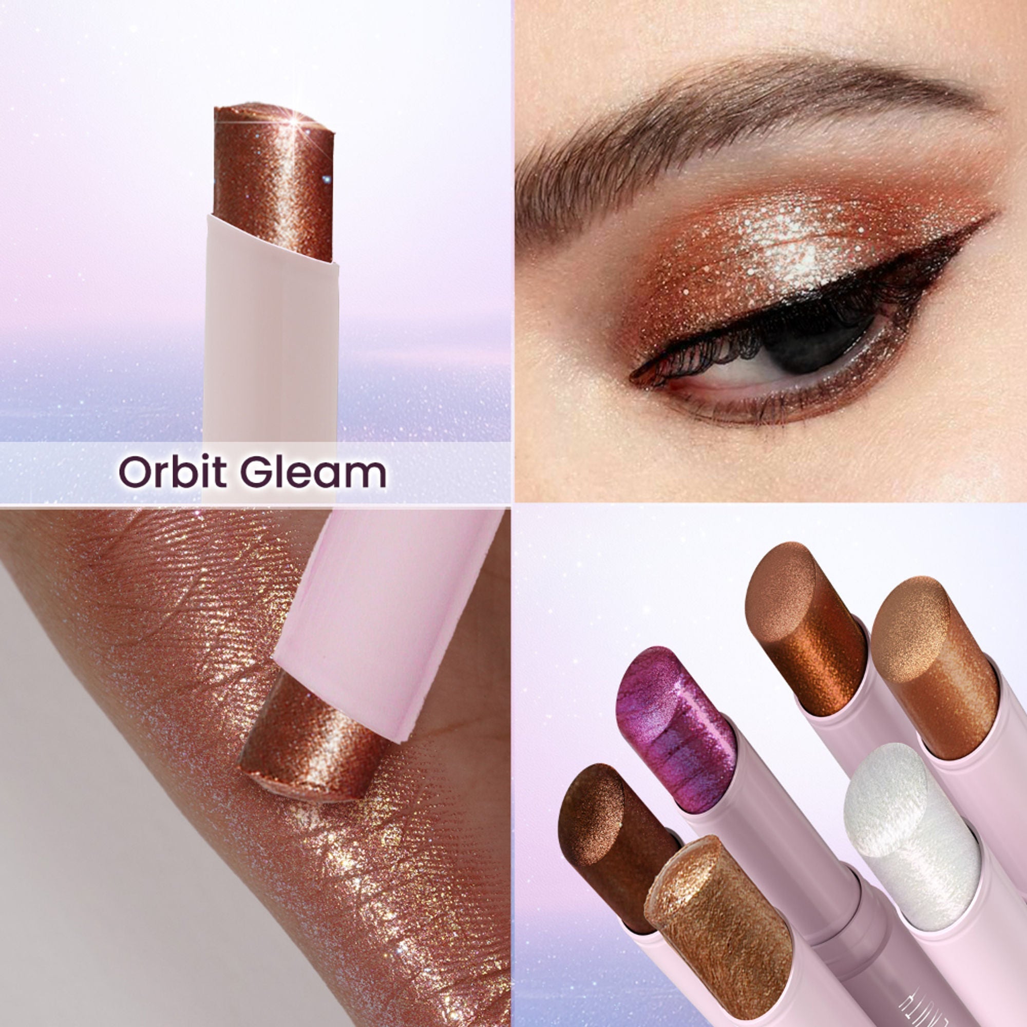 Swiss Beauty Jelly Verse Glow Eyeshadow Stick , Rich Color Payoff, Crease-Proof - Orbit Gleam - Distacart
