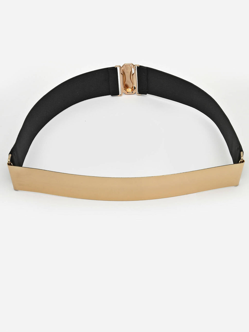 NVR Women Circular Gold-Polished Adjustable Broad Belt