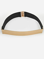 NVR Women Circular Gold-Polished Adjustable Broad Belt