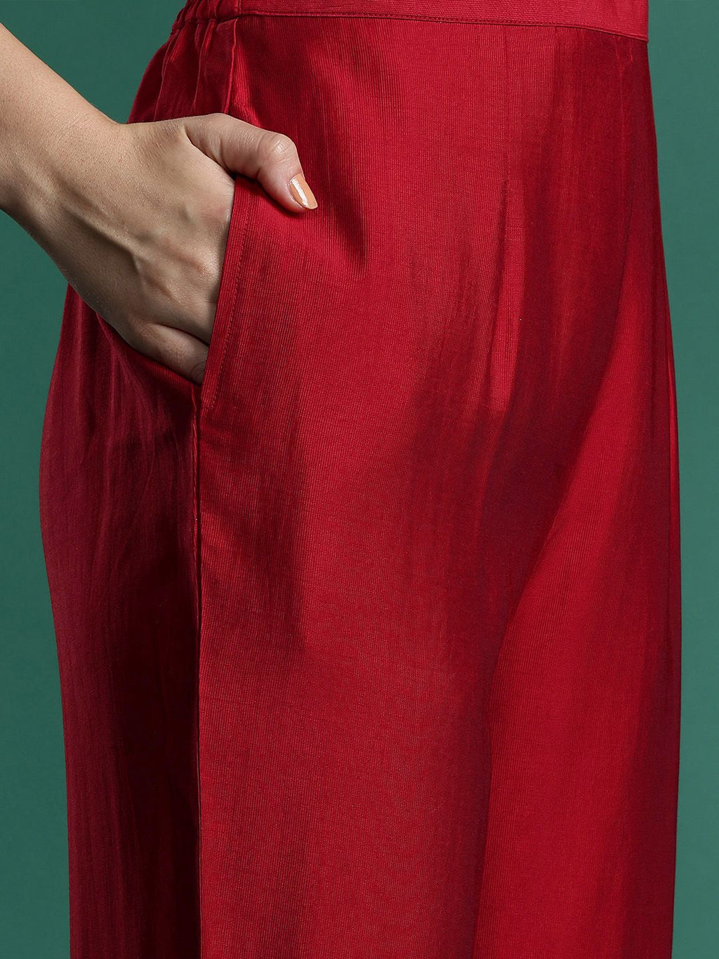 Indo Era Ethnic Motifs Embroidered Sequinned Liva Kurta With Trousers & Dupatta - Distacart