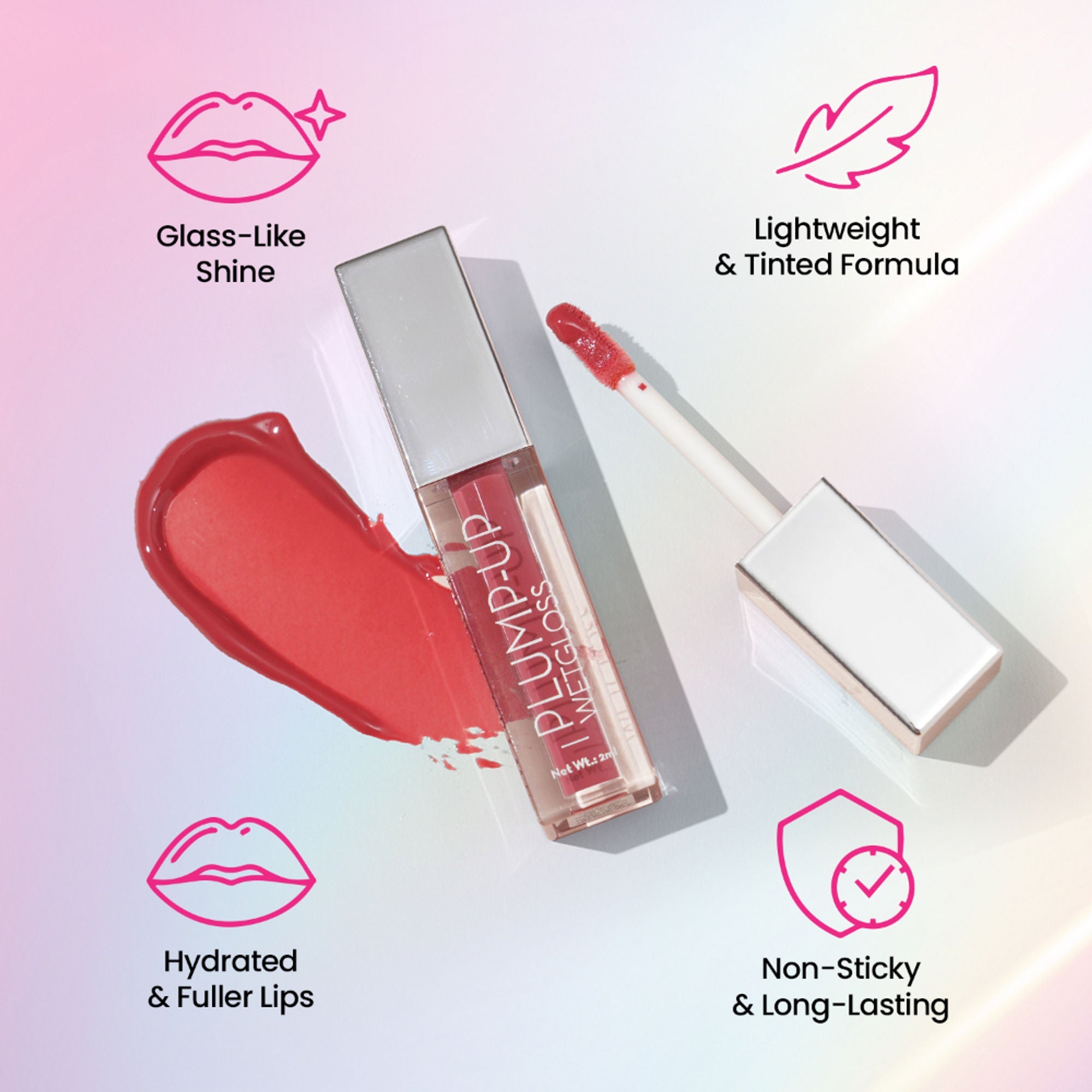 Swiss Beauty Plump Up Wet Lip Gloss For Glossy And Fuller Lips - 1 Barely There - Distacart