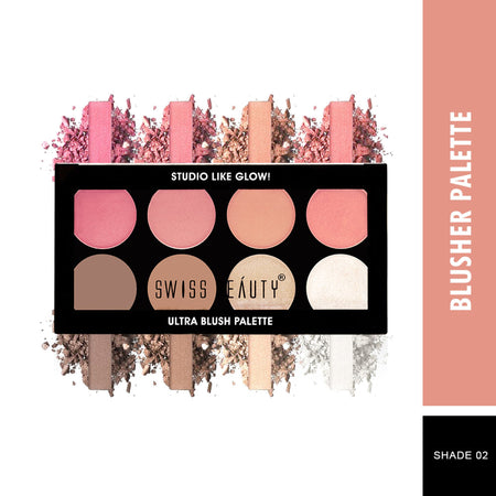 Swiss Beauty Ultra Blush Palette - Shade 02