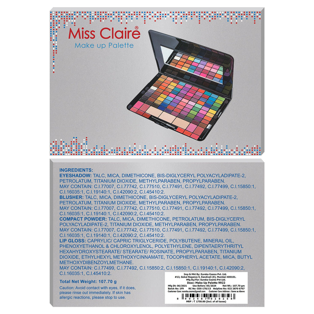 Miss Claire Make Up Palette 9922 (Make Up Kit)