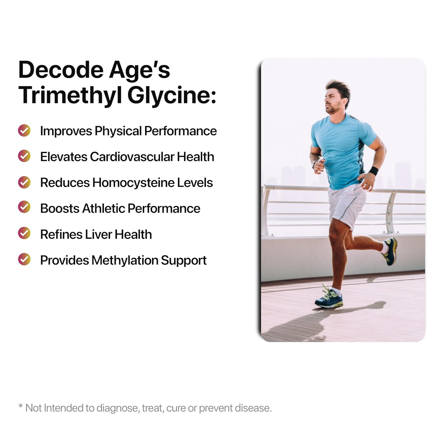 Decode Age TMG 98% Pure Trimethylglycine (TMG) Supplements Capsules - Distacart