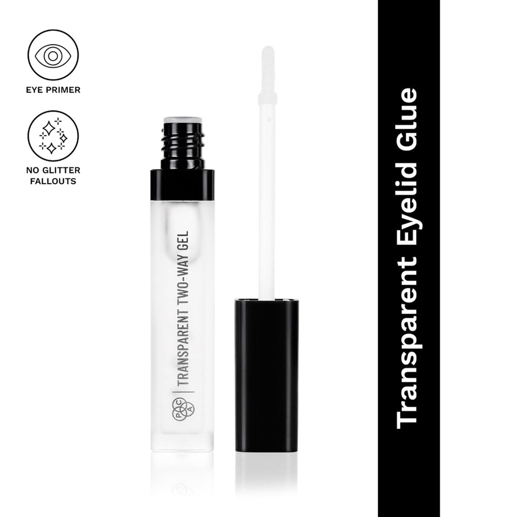 PAC Studio Transparent Two Way Gel - Lightweight Gel Formula, Glue for Chunky Glitter with Zero Fallout
