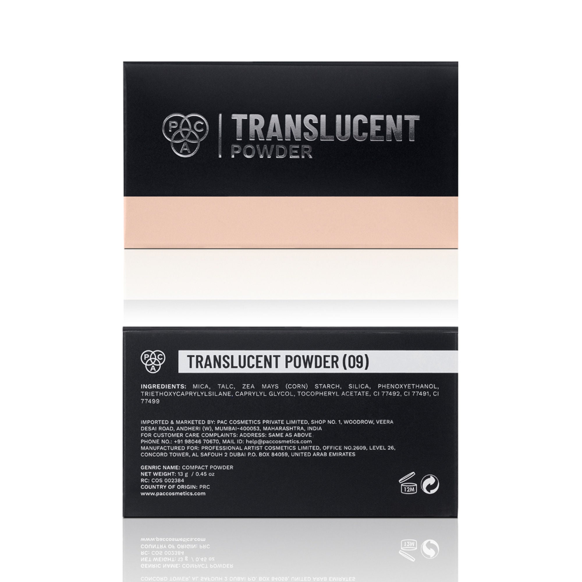 PAC Studio Translucent Powder - 09