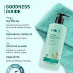 Plum Tea Tree Dandruff Control Shampoo, Paraben-Free with Piroctone Olamine