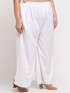 TAG 7 Plus Size Mid-Rise Ethnic Palazzos