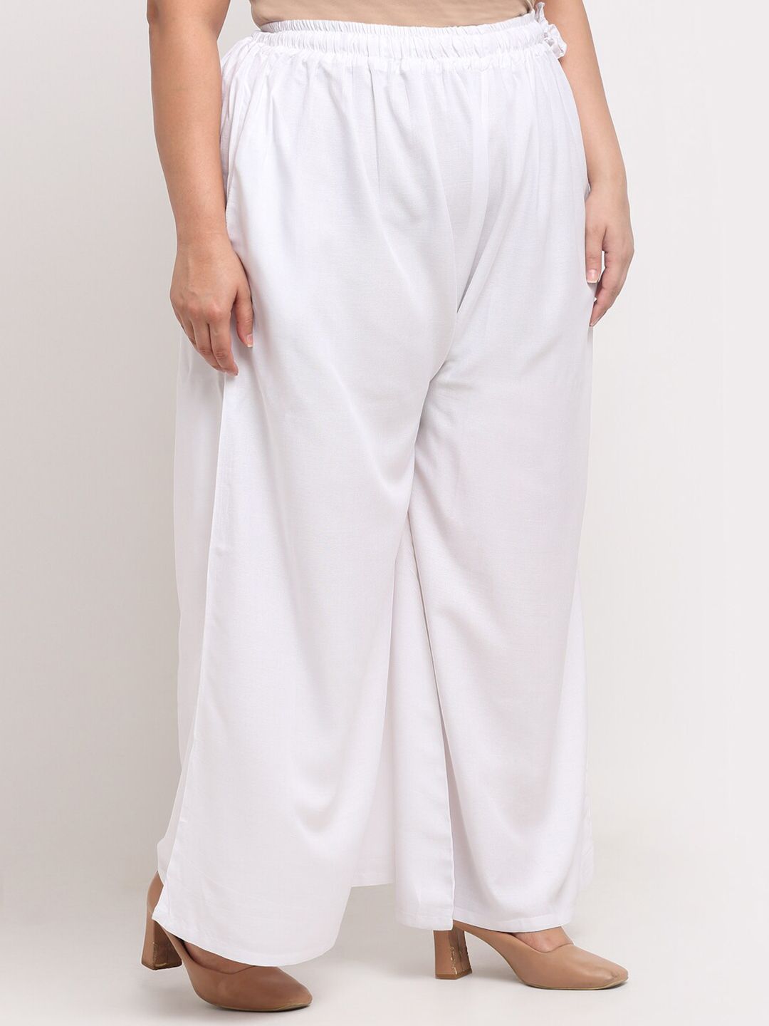TAG 7 Plus Size Mid-Rise Ethnic Palazzos