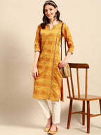 Sangria Embellished Cotton Kurta