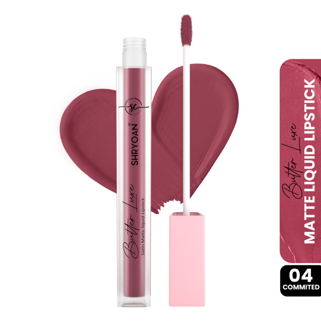 Shryoan Butter Luxe Satin Matte Liquid Lipstick - Commited 04