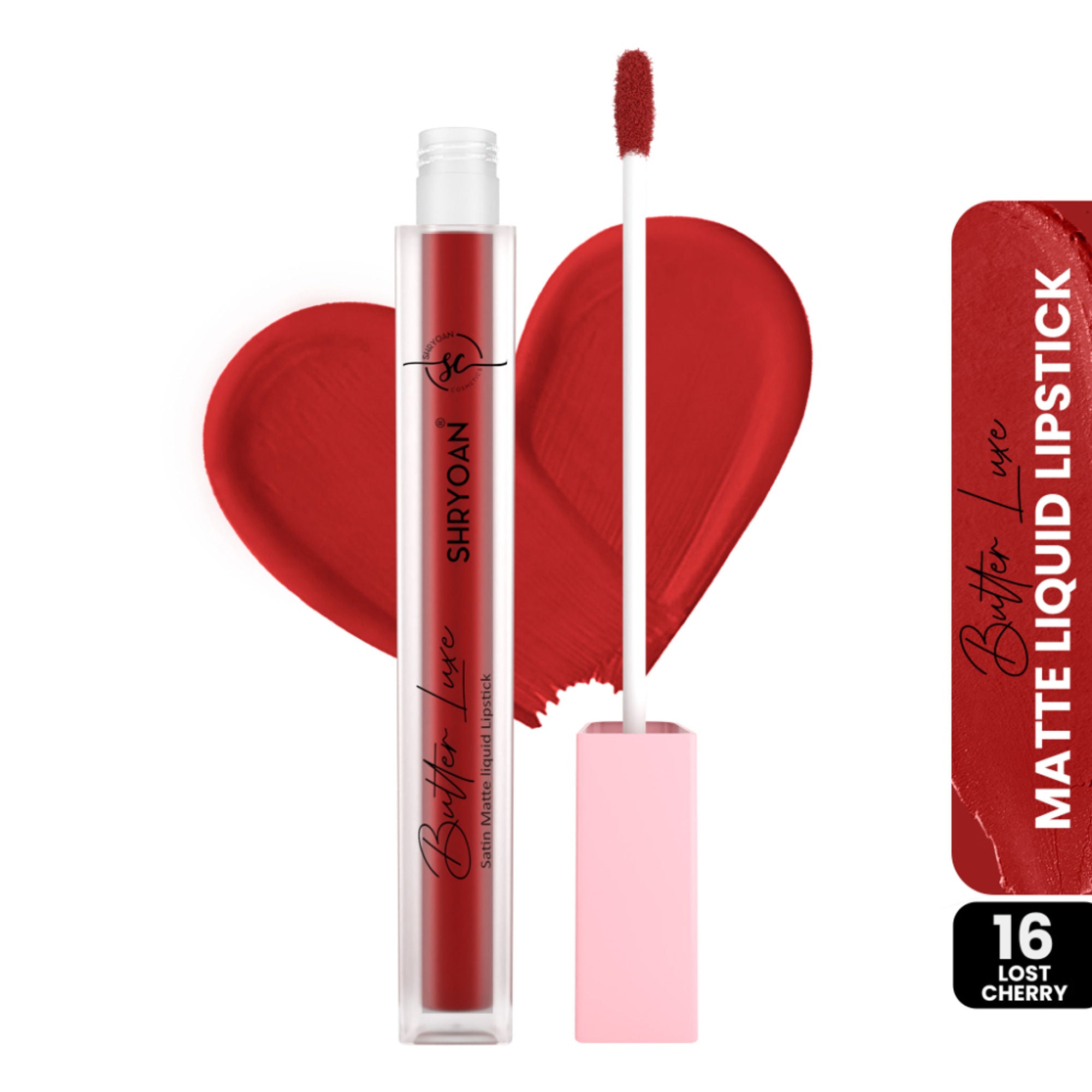 Shryoan Butter Luxe Satin Matte Liquid Lipstick - Lost Cherry 16