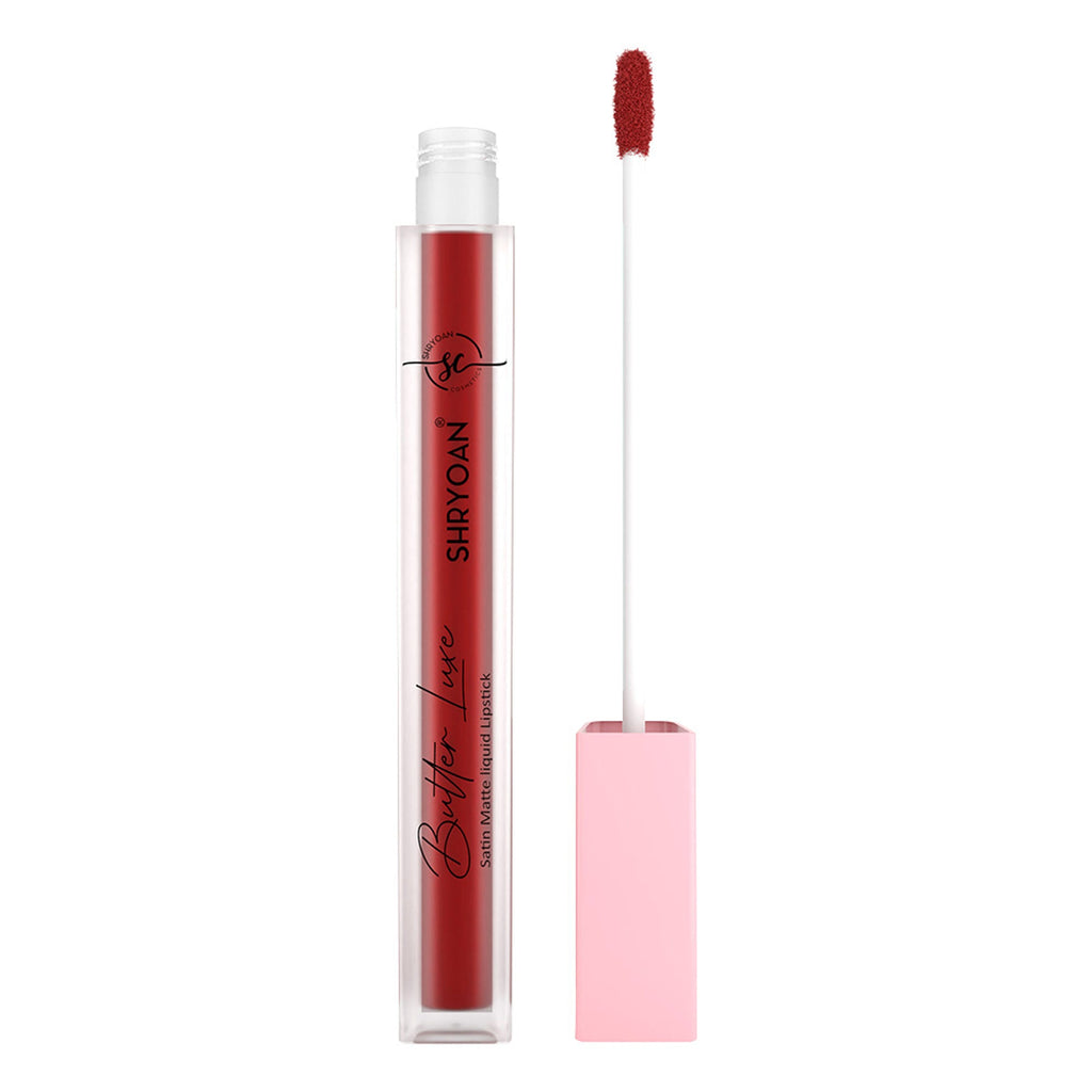 Shryoan Butter Luxe Satin Matte Liquid Lipstick - Lost Cherry 16 - Distacart