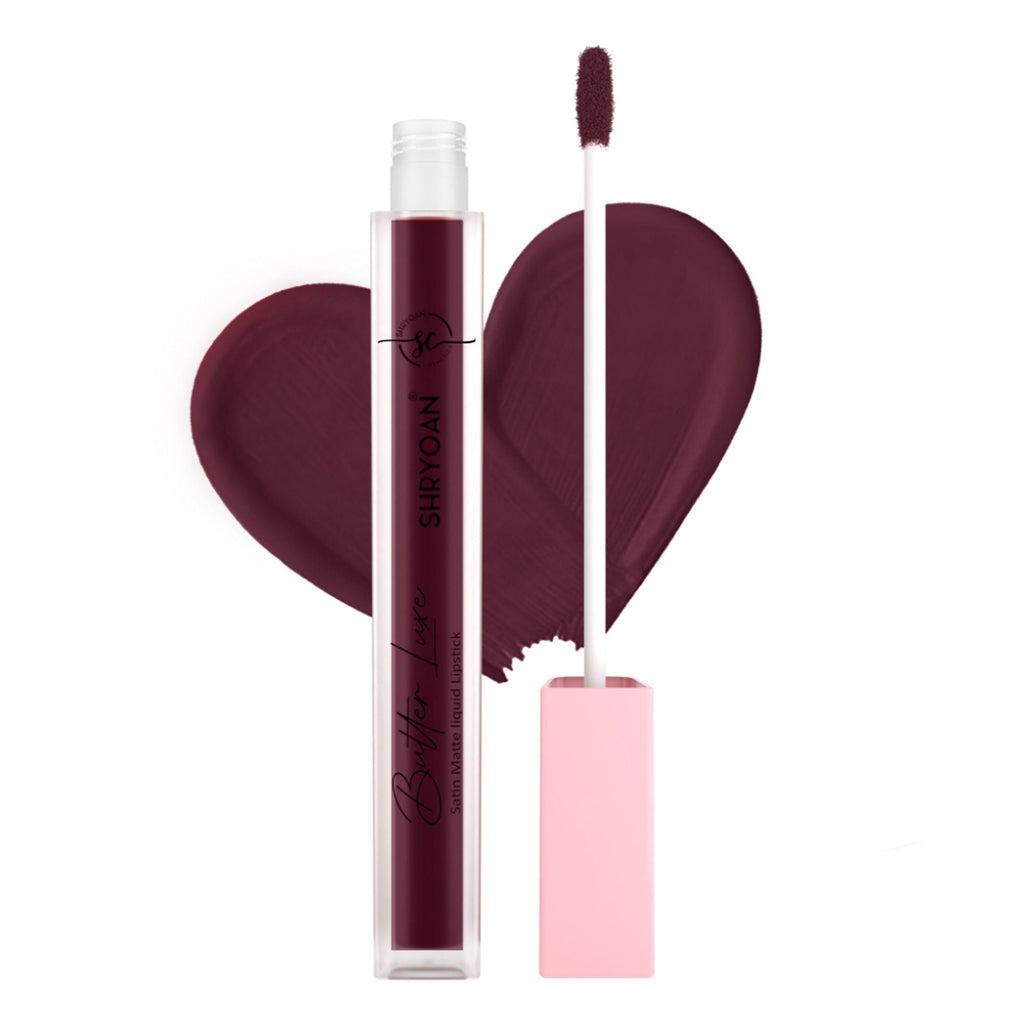 Shryoan Butter Luxe Satin Matte Liquid Lipstick - Go Grape 17 - Distacart