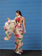 Tikhi Imli Floral Printed Poly Crepe Saree - Distacart