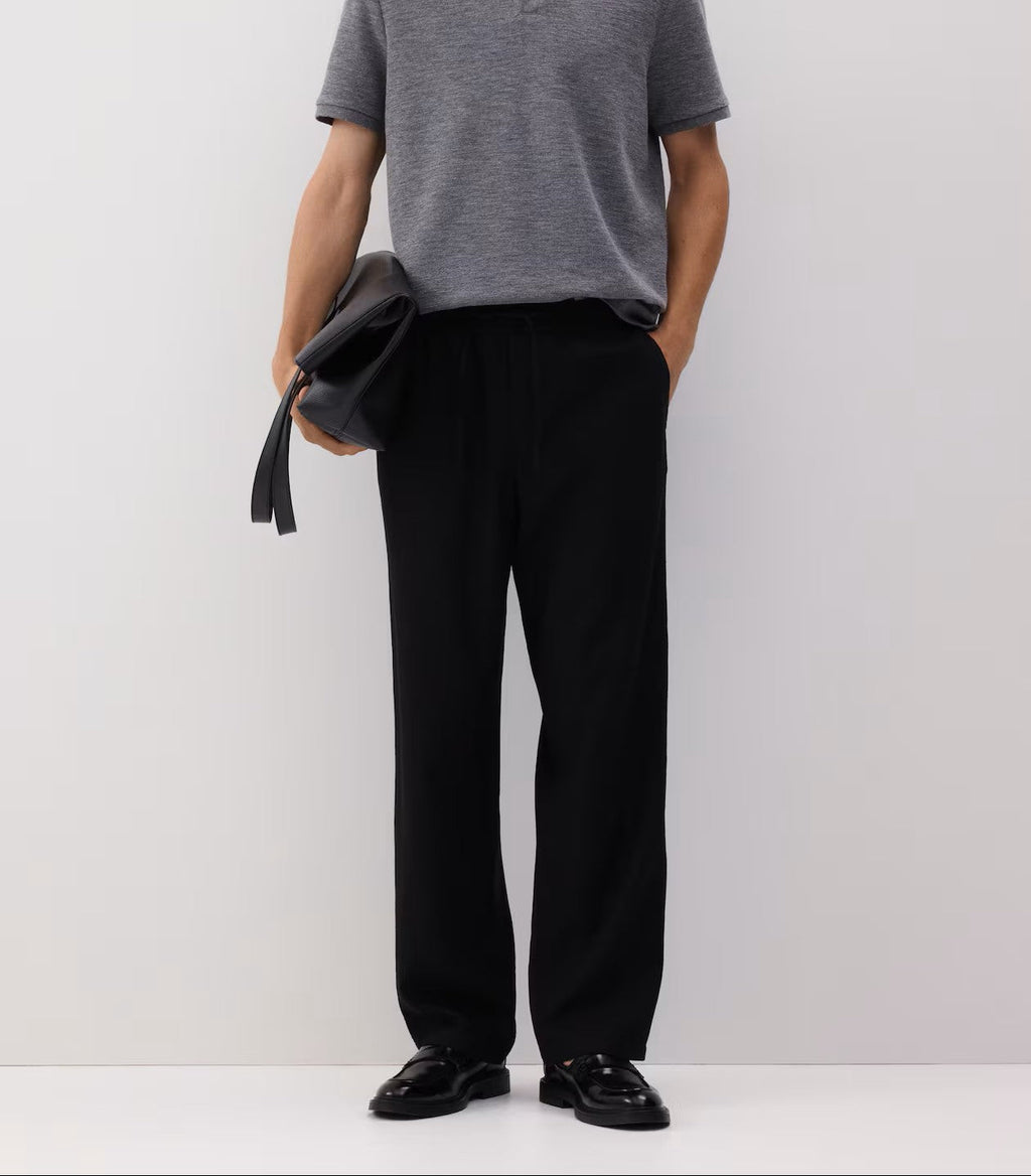Fabmade Men’S Black Loose Fit Pajama