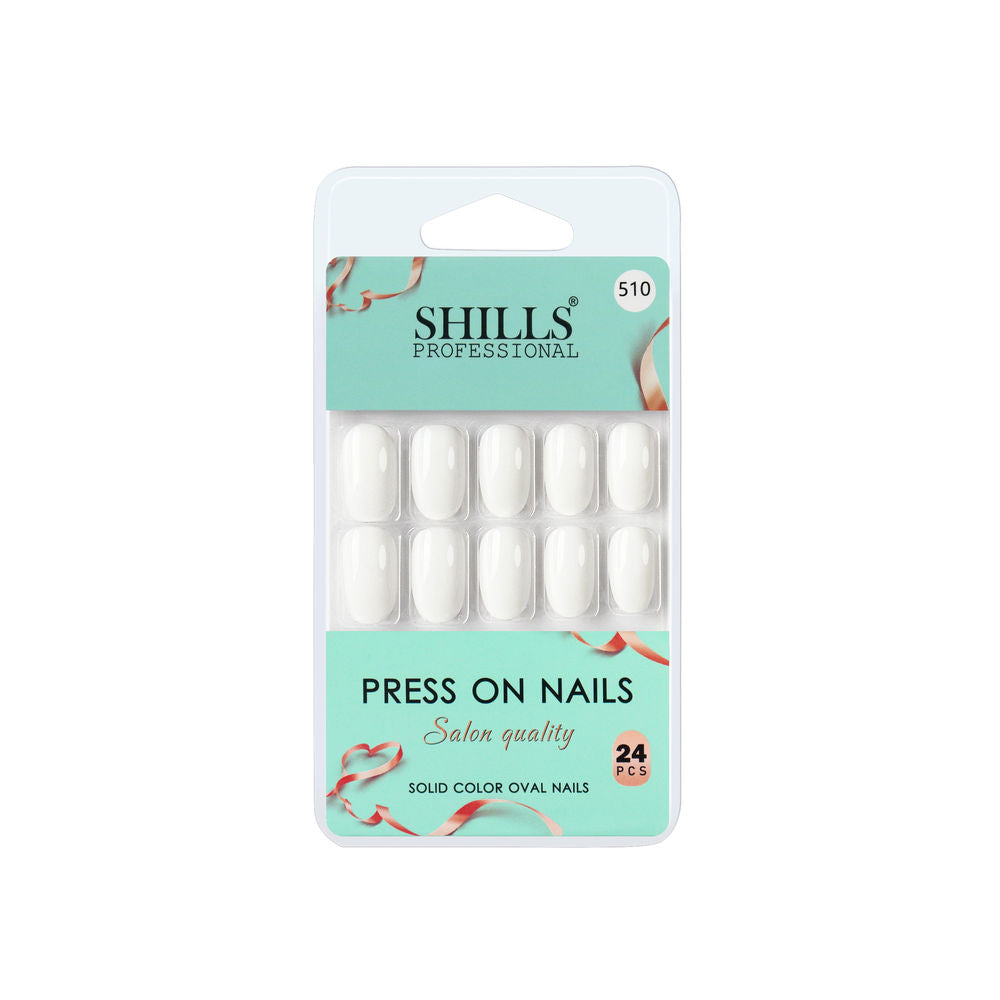 shills professional reusable press on nails oval spn510
