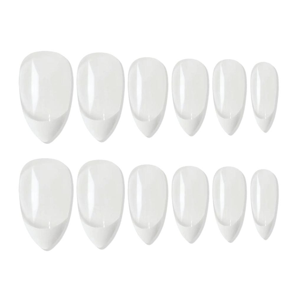 shills professional reusable press on nails french almond spn734