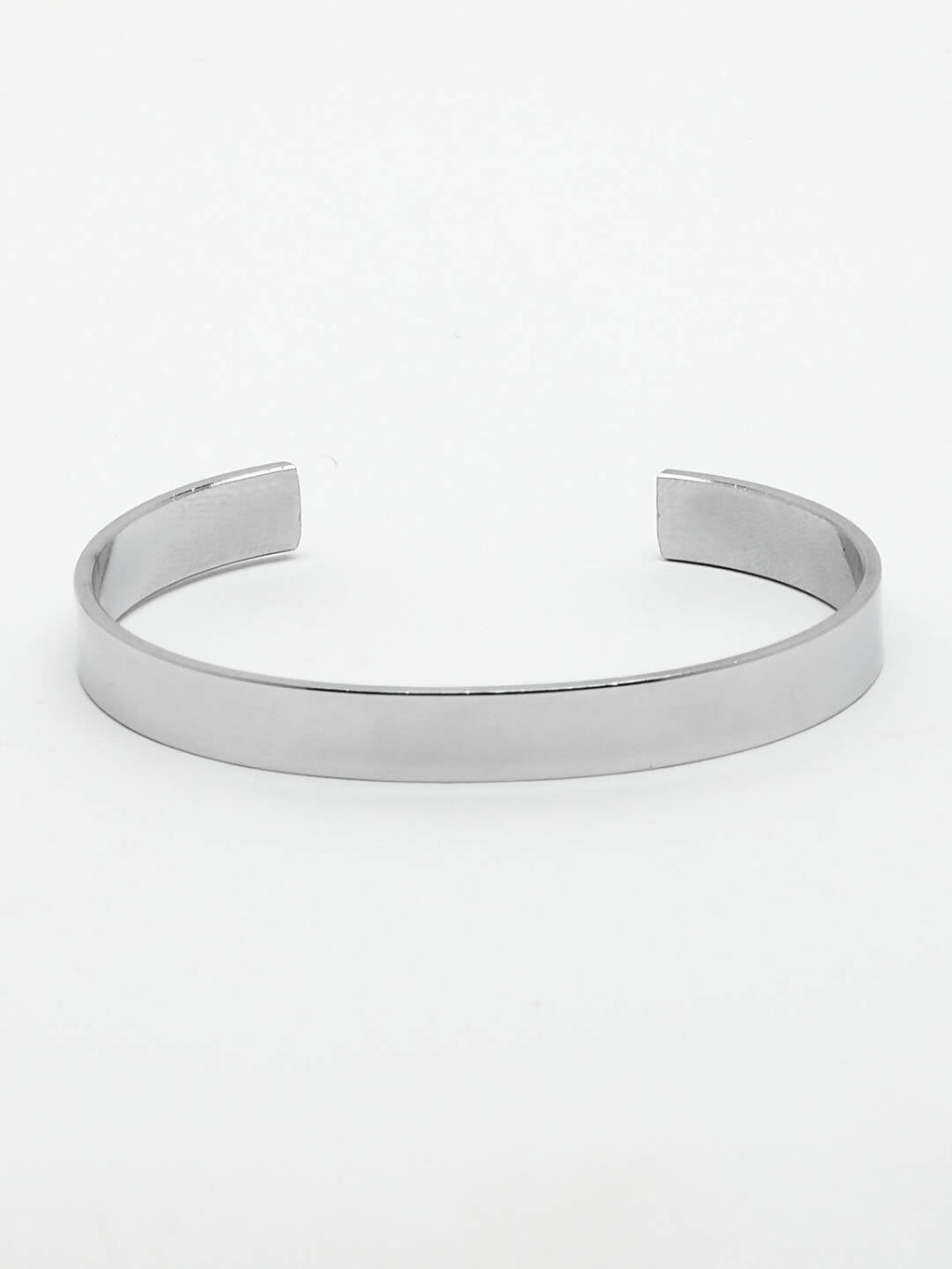 NVR Men Silver Stainless Steel Cuff Bracelet - Distacart