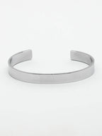 NVR Men Silver Stainless Steel Cuff Bracelet - Distacart