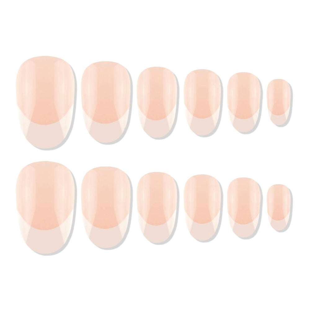 Shills Professional Reusable Press On Nails French Oval - SPN716