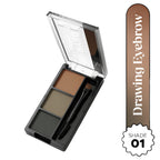Hilary Rhoda Drawing Eyebrow Palette With 3 Natural Shades - 01