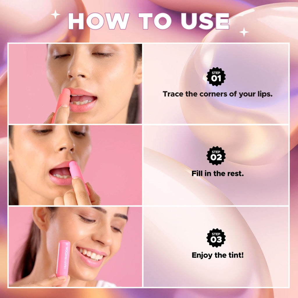 Hilary Rhoda Colour Splash Lip Balm With SPF 15 - Rose 01 - Distacart