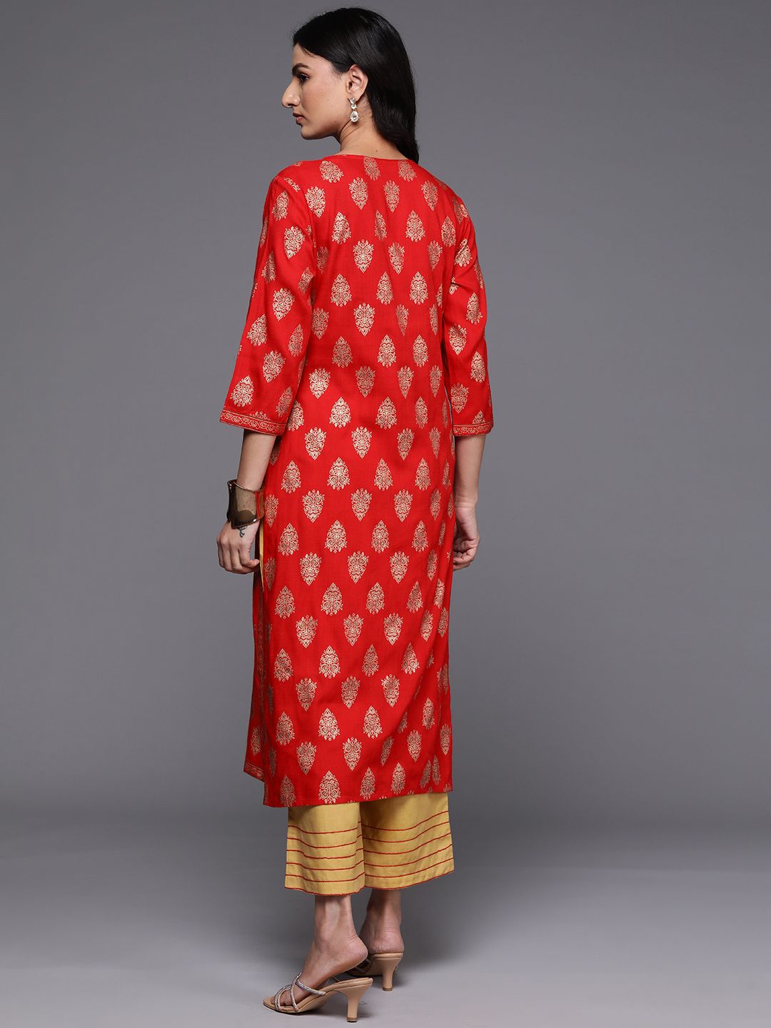 Indo Era Ethnic Motifs Printed Kurta - Distacart