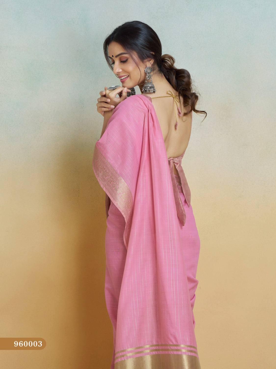 Anaita Pink Handloom Khadi Silk Zari Woven Work Saree With Blouse Piece - Distacart