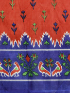 Saree Mall Red & Blue Printed Bhagalpuri Saree - Distacart