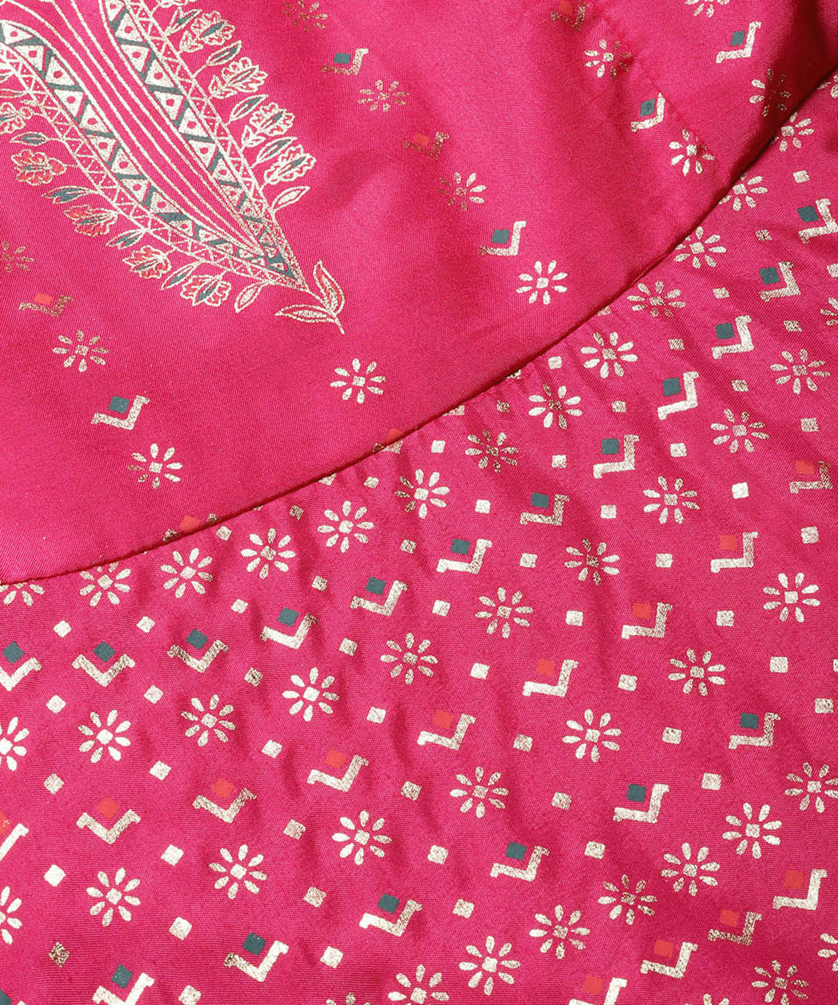Juniper Women Fuchsia Shantoon Printed Layered Dress - Distacart