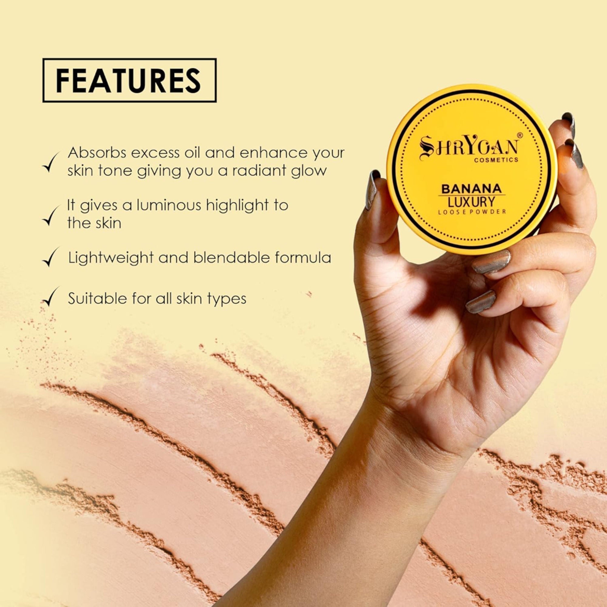 Shryoan Banana Luxury Loose Powder - Distacart