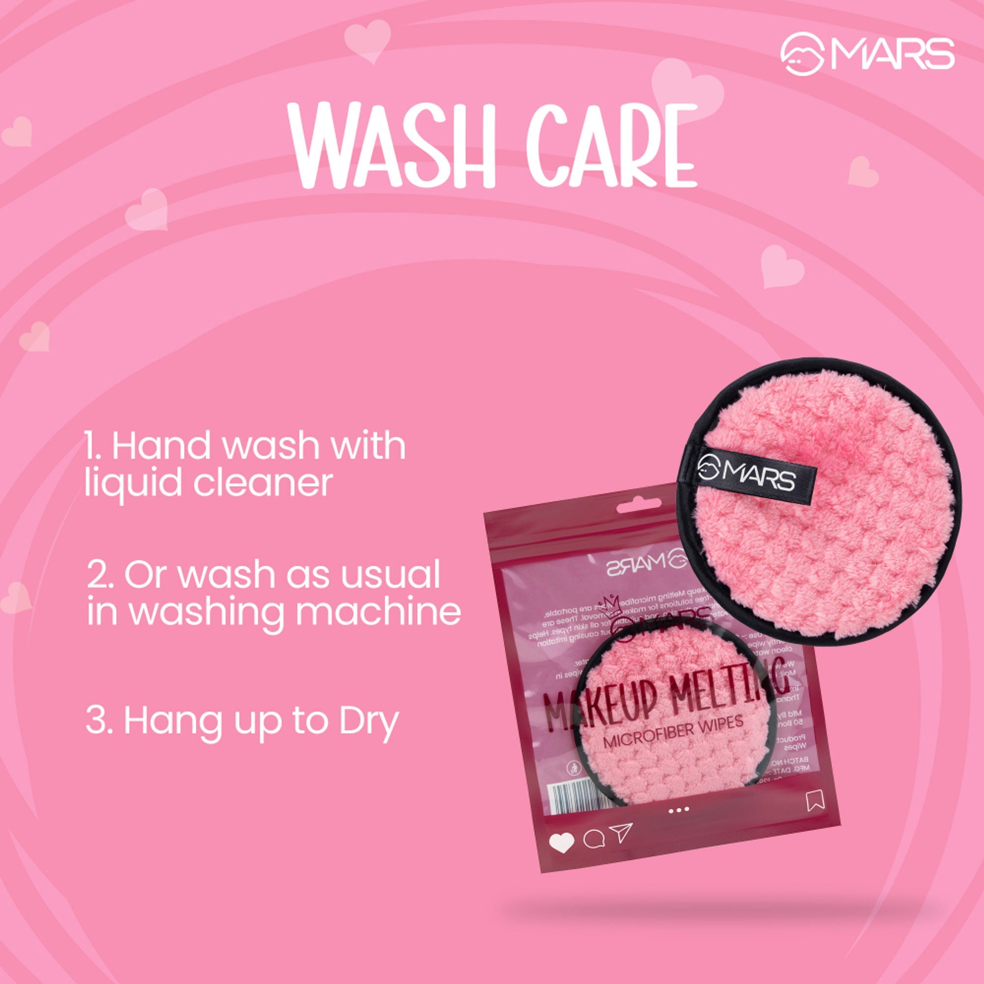 MARS Cosmetics Makeup Melting Microfiber Wipe - Distacart