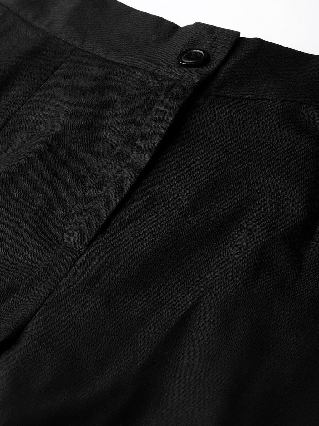 Juniper Women Black Cotton Flex Solid Wide Leg Palazzo - Distacart