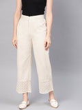Juniper Women Natural Cotton Flex Solid Wide Leg Palazzo - Distacart