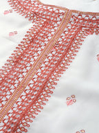 Juniper Womens Maroon Embroidered And Printed Kurta Sharara Dupatta Set - Distacart