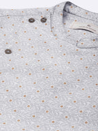 House of Pataudi Ethnic Motifs Embroidered Thread Work Angrakha Rozana Kurta