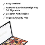 Makeup Revolution Maxi Reloaded Eyeshadow Palette - 45 Shades-Shimmer & Easy Blendable - Large It Up