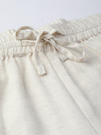 Juniper Women Offwhite Rayon Flex Solid Wide Leg Palazzo - Distacart