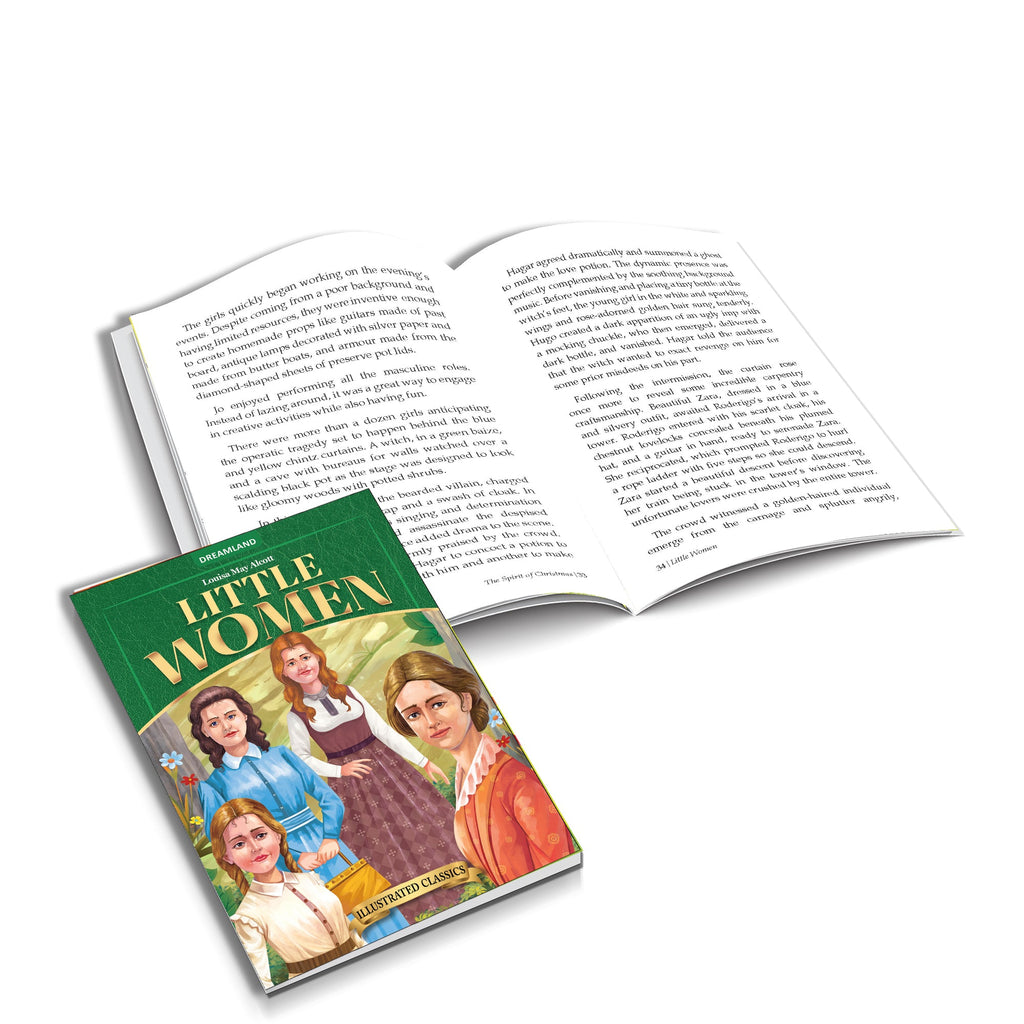 Dreamland Publications Little Woman- Illustrated Abridged Classics for Children with Practice Questions : Children Classic Fiction Book - Distacart
