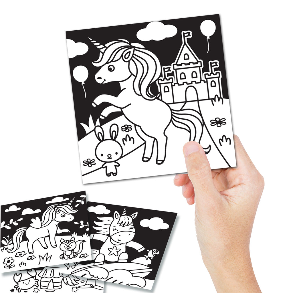 Dreamland Publications Unicorn - Velvet Art Set With 10 Free Sketch Pens - Distacart