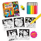 Dreamland Publications Dinosaurs - Velvet Art Set With 10 Free Sketch Pens - Distacart