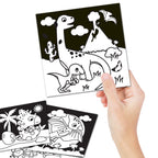 Dreamland Publications Dinosaurs - Velvet Art Set With 10 Free Sketch Pens - Distacart