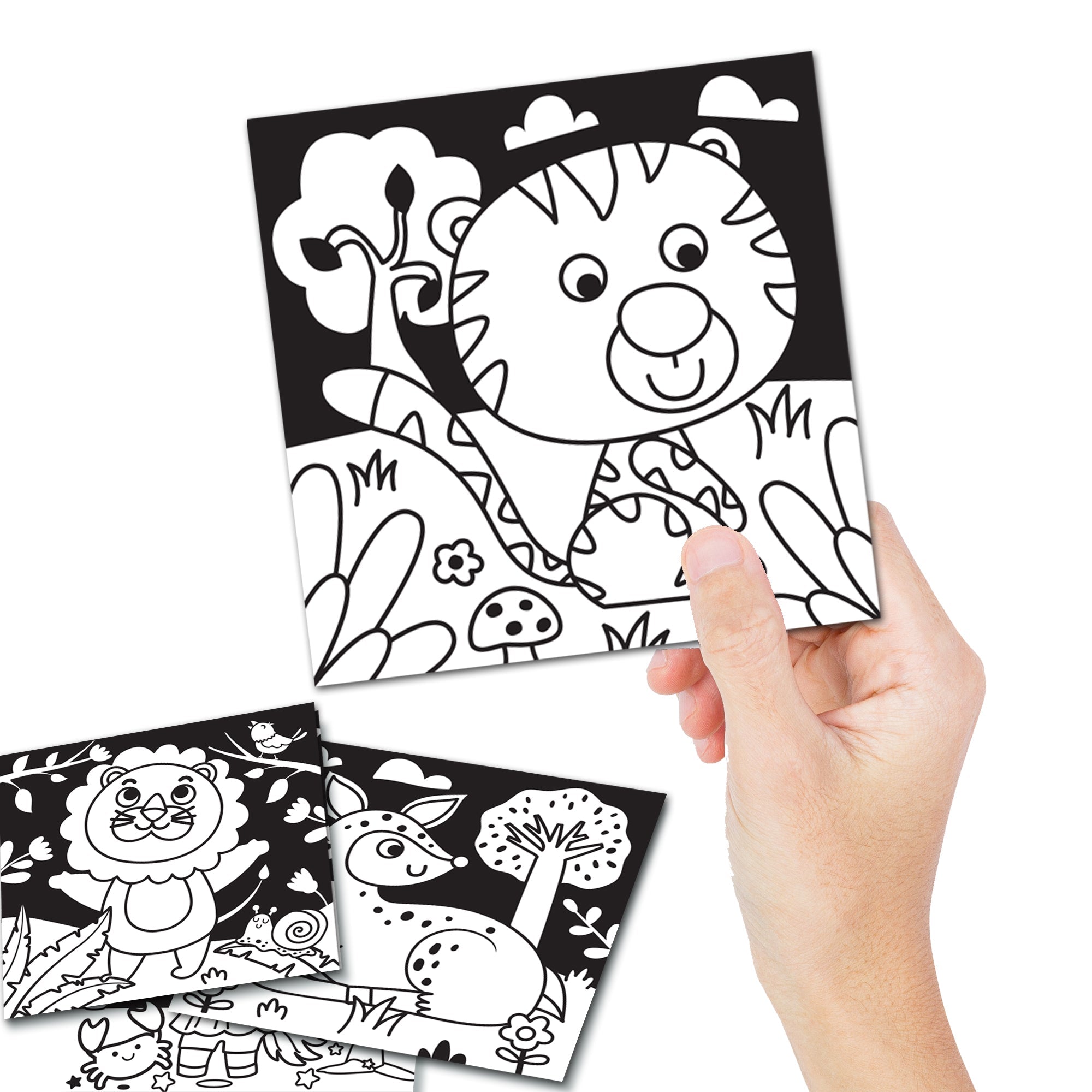 Dreamland Publications Jungle - Velvet Art Set With 10 Free Sketch Pens - Distacart