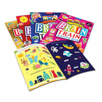 Dreamland Publications Brain Train Activity Book for Kids Age 6+ - With Colouring Pages, Mazes, Puzzles and Word searches Activities - Distacart