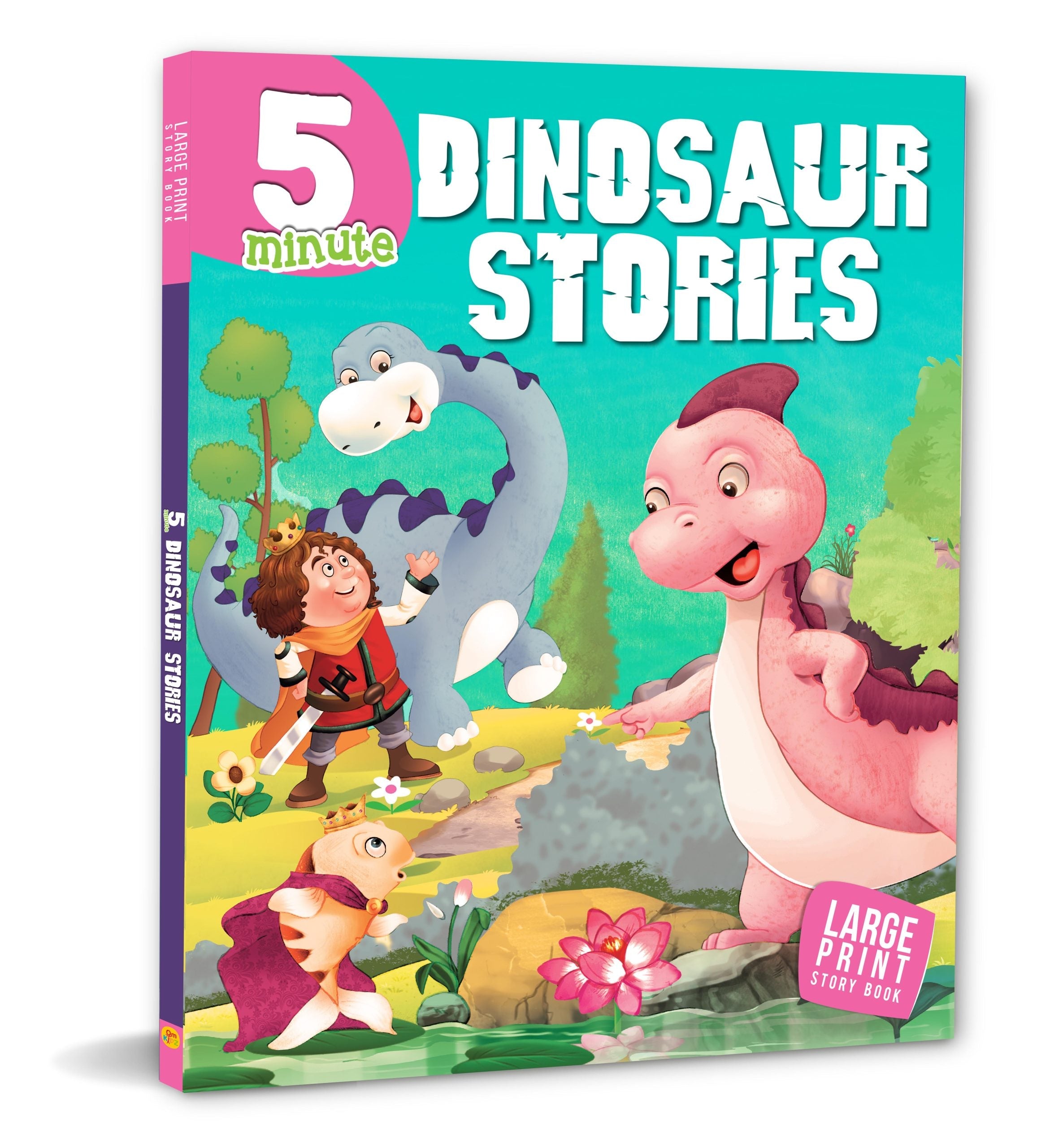 Story Book: 5 Minute Dinosaur Stories - Om Books - Distacart