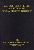 C.A. Cutter's 3-Figure Author Table "Fully Revised Edition" - Gyan Books - Distacart
