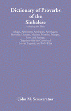 Dictionary Of Proverbs Of The Sinhalese - Gyan Books - Distacart