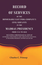 Record Of Services Of The Honourable East India Company'S Civil Servants In The Madras Presidency 1858 - Gyan Books - Distacart