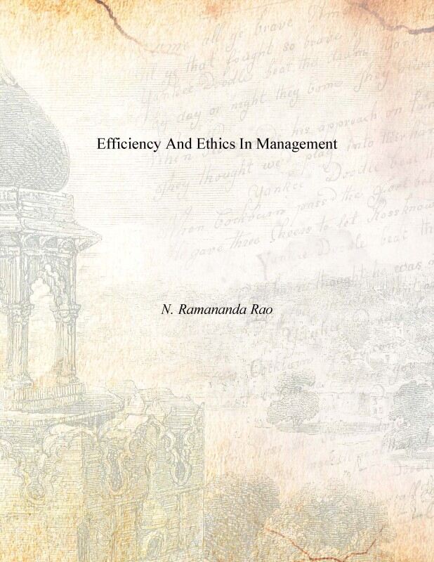 Efficiency and Ethics in Management - Gyan Books - Distacart